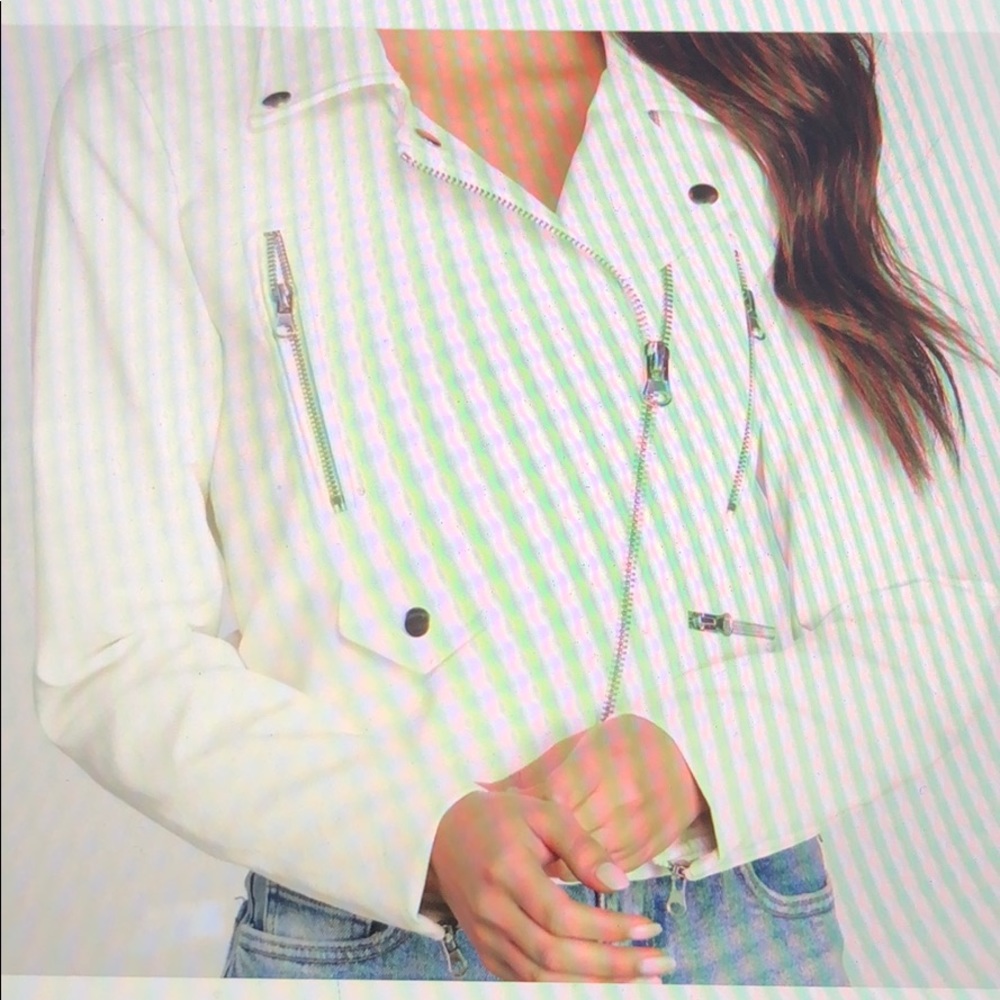 faux leather jacket